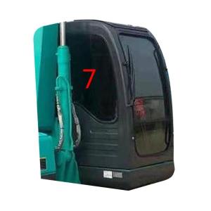 China KOBELCO Excavator Cabin Digger Glass Replacement Windshield Big Tempered Glass factory