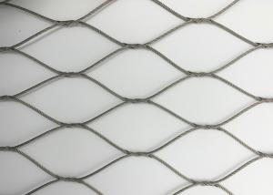 China Stainless Steel Ferrule Rope Hand Woven Mesh Natural Colour 3.2mm Dia 50m factory