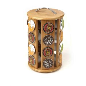 China Natural bamboo material coffee pod holder coffee capsule holder for wholesale factory