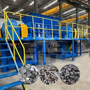 China Car Hub Aluminium Shredder Waste Aluminum Shredder Machine Customized factory