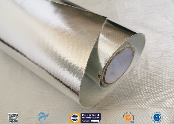 260℃ Tear Resistance 12.6oz Aluminium Foil Coated Fiberglass Fabric