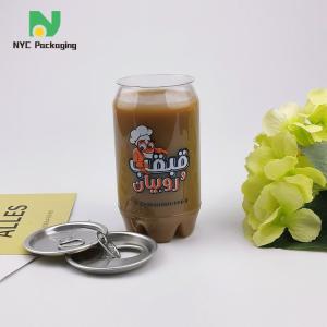 China Portable 11.15oz Plastic Beverage Cans Packaging Logo Printing factory