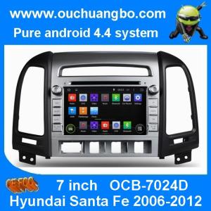 China Ouchuangbo Radio GPS Nav Stereo DVD for Hyundai Santa Fe 2006-2012 3G Wifi Android 4.4 OS factory