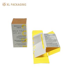 China Custom Retail Skin Care Box Packaging Folding Cosmetic Paper Card Box Lipsticks Cosmetic Jars Paper Box factory