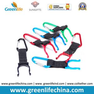 China Carabiner strap keychain with metal bottle holder buckle special design hot selling cheap factory
