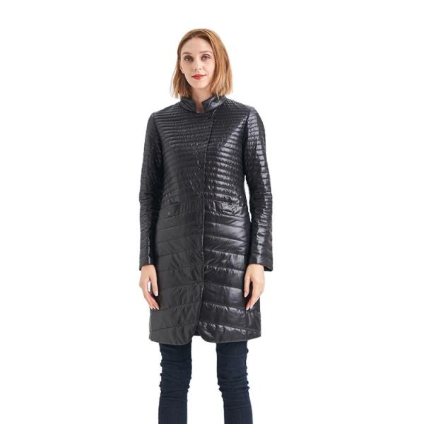 FODARLLOY Wholesale Ladies Stand Collar Warm Hooded Cotton-Padded Clothes Women