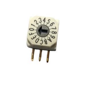 Customized Coding Mini Rotary Switch 4 Positions 50VDC 100mA