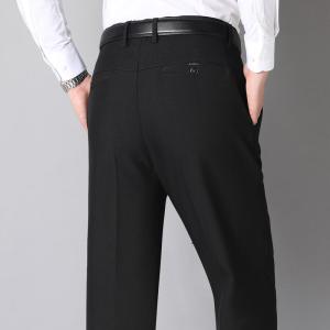 China Midweight Men's Formal Trousers in Mint Green for Office Attire factory
