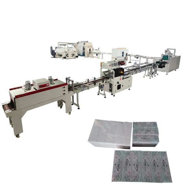 No Need Hand Touch V Fold Carton Box Drawing Facial Tissue Paper Making Machine
