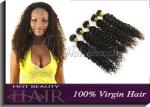 Natural Black 5A Virgin Brazilian Hair , Deep Wave Human Hair Weave