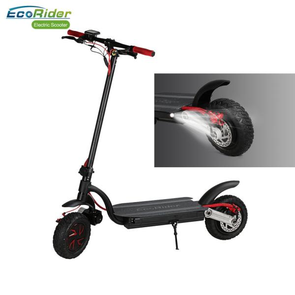 Eco - Rider Smart Kick Folding Motor Scooter 2000W Dual Battery 48V 10 Inch