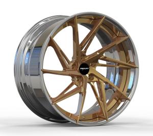 China 5-112 Forged Aluminum Alloy Wheels Polishing Hub Chrome Customized For Modified Car factory