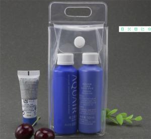 China Leak Proof Transparent PVC Cosmetic Bag , Clear Cosmetic Bags With Handles factory