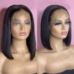180% density Vietnamese Bob Wig 100% human hair glueless wig Straight 14inch