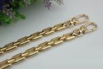 Hot selling zinc alloy light gold 120 mm length clutch bag chain for strap