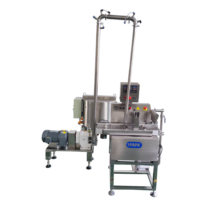 China PE15 Automatic Continuous Chocolate Tempering Enrober Machine factory