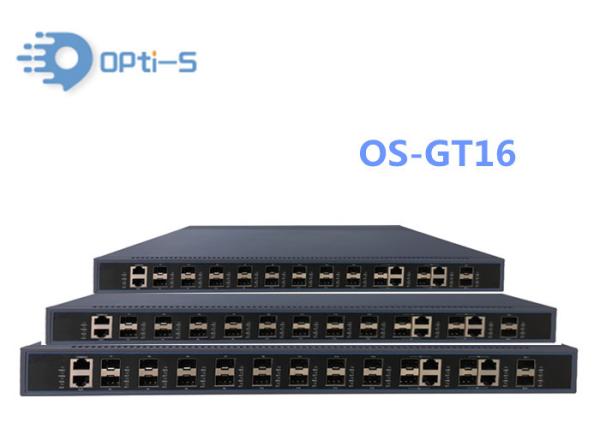 Cassette GPON OLT 16 ports 2*10GE Uplink SFP+ ports GPON OLT Broadcom chip