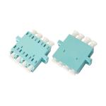 SC Shape LC Quad Fiber Optic Adapter for CATV System , Optic LAN
