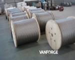 7x7 High Breaking Load SS Wire Rope , Stainless Steel Strand For Marine Industry
