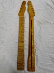 Custom Grand Paddle Guitar Headstock Unfinished Roasted Maple ST Guitar Neck