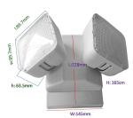 Wall Mounted Emergency Light with 3.6V Battery, Indoor LED Emergency Lamps