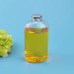 Transparent 16oz Ova 0.5L Plastic Beverage Jar