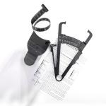 Cool Black Body Fat Measuring Tape Percentage Measurement Tester Set With