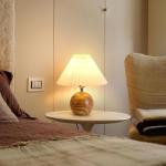 New Chinese Ceramic Bedside Table Lamp Modern 25 X 25 X 27CM