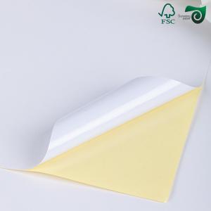China FSC One Side White Glossy Beer Bottle Label Paper Waterproof factory