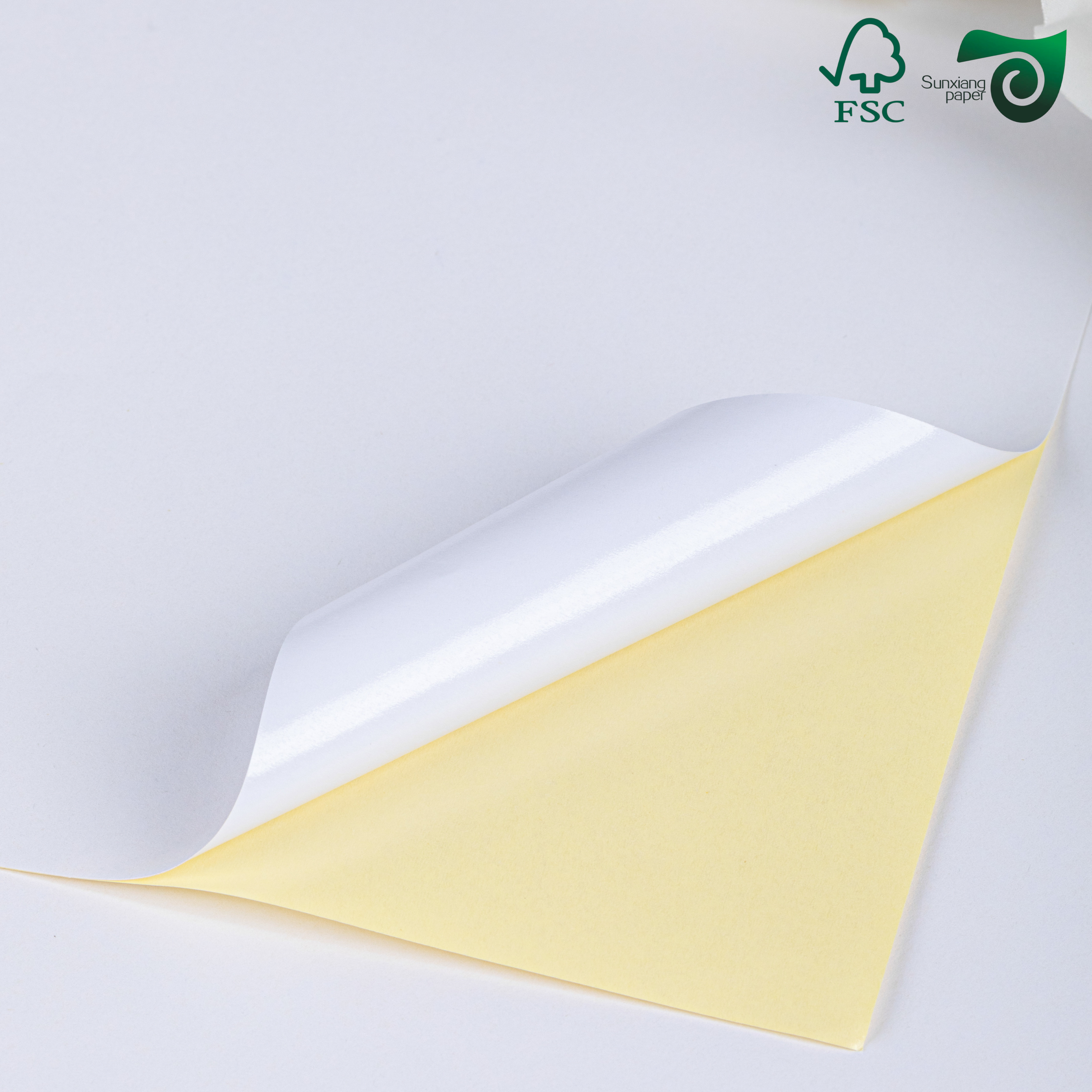 FSC One Side White Glossy Beer Bottle Label Paper Waterproof