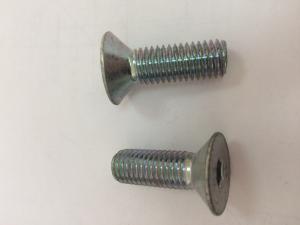 China Grade 10.9 Carbon Steel Zinc Plated M16 Socket Drive Flat Head Machine Screws Coutersunk Head Screws factory
