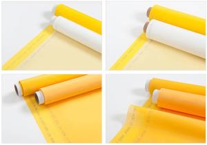 China 100% 120T Polyester Printing Screen Eco Friendly White / Yellow factory