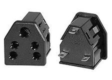 China Universal Grounded India Type D Travel Power Plug Adapter Electrical Sockets 6A 240V AC 3 Pin Triangular Outlet 50 Hz factory