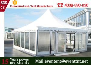 China Event prefabricated hotel building special glass pagoda tent for exhibition factory