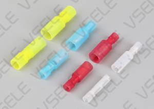 China Pre Insulated Crimp Terminals / Bullet Male And Female Round Crimp Terminal factory