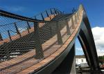 50mm 60mm Stainless Steel Rope Mesh Tensile Elevated Walkway Railing