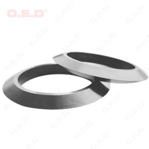 China Double Face V Cutting Shapes Carbide Slitting Blades For PVC Sheet factory