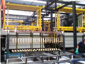 China Shock Absorber Rod Chrome Plating Line , OEM Plating Production Line factory