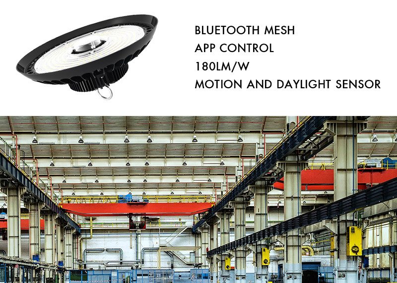 Indoors intelligent UFO high bay light dimming control for workshop