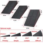 EPP Yoga Wedge Stretch Slant Board Non Slip 3 pcs Adjustable Squat Ramp Squat