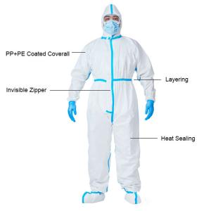 China Oem Breathable SF Disposable Protective Coverall Suit For Personal Safety factory