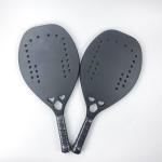 Sports Beach Tennis Racket Carbon Fiber 12k Eva 22 Degree Customized Logo