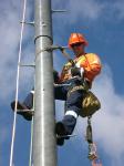 133kv 40ft Galvanised Utility Power Poles With ISO