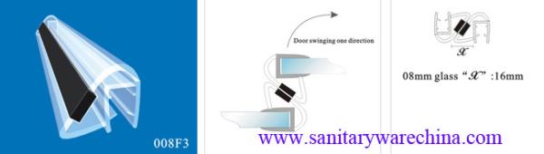 Sealing Strips/waterproof magnetic strips/shower door seals/PVC Magnetic Seal