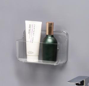 China Wall Mount Plastic Storage Caddy Organizer Self Adhesive Non Drilling Basket - Hanging Bin Shelf for Bathroom, Kitchen factory
