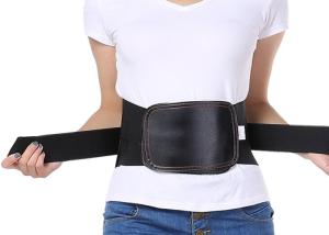 China Adjustable Elastic Leather Waist Support Belt , Waist Pain Relief Belt factory