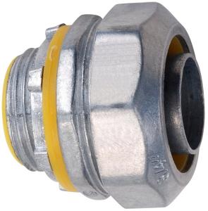 China Sturdy Flexible Conduit Coupling , Metal Straight Connector For Flexible Conduit factory