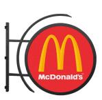 Small Advertising Led Display Screen Board Store Digital Circle Logo Sign 3840HZ