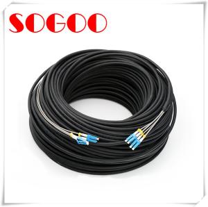 China Single Mode Fiber Optic Patch Cord PDLC -LC/UPC Duplex Armored Fiber Optic Patch Cable factory