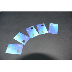 China 7816 Embedded Contact Chip Card 1.0mm Payment Amount Display factory